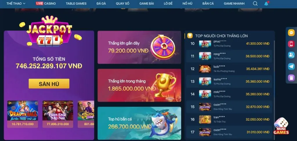 Thưởng nạp tiền hàng ngày daga68